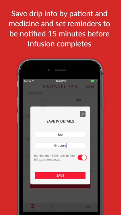 Drip Rate Calculator - Infusion with IV sync sound screenshot-3