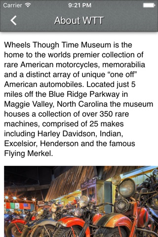 Wheels Through Time Motorcycle Museum screenshot 3