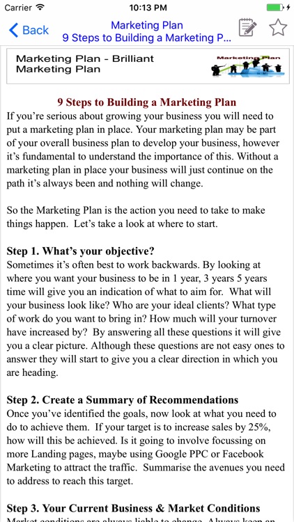Marketing Plan - Brilliant Marketing Plan