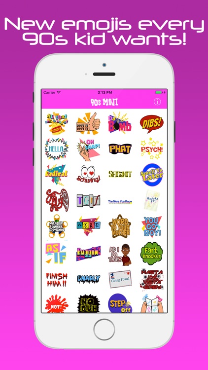 90s MOJI: Hella Rad Emojis & Stickers