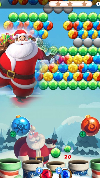 Bubble Sata for Christmas Game screenshot 3