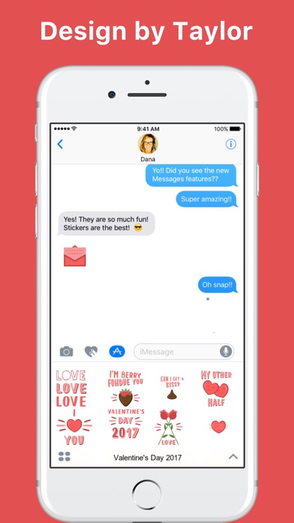 Valentine's Day 2017 stickers by Taylor Mahoney