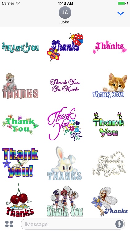 Animated Thanks You Stickers screenshot-3