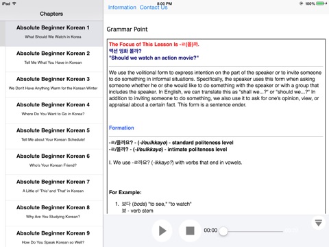 Korean Upper Intermediate for iPad screenshot 4