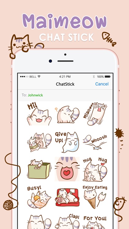 Maimeow Stickers Emoji Keyboard By ChatStick