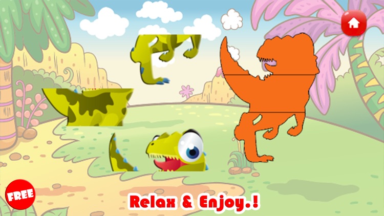 Dinosaurs Matching & Jigsaw Puzzles Games For Kids screenshot-4