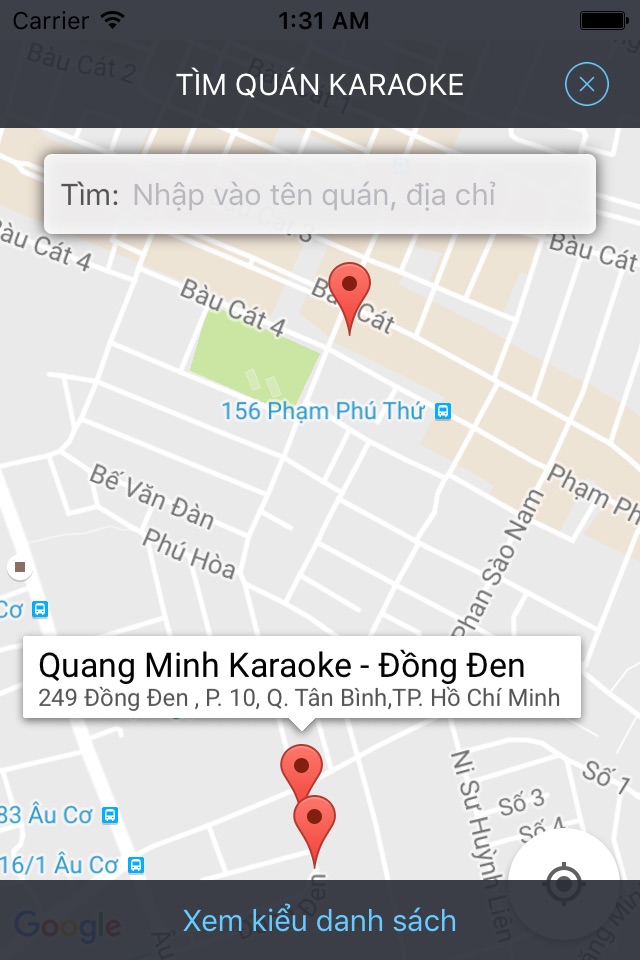 List Karaoke Arirang - Tra mã số bài hát karaoke screenshot 4