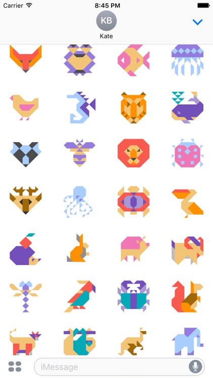 Pixel Animals. Stickers by PopAppFactory