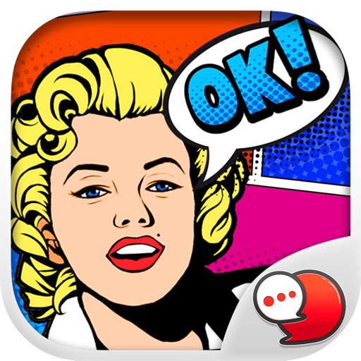 Pop Art Chat Stickers Emoji Keyboard By ChatStick icon
