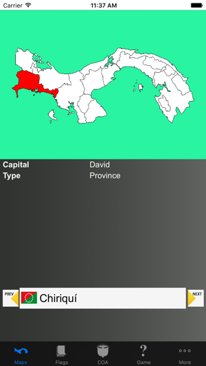 Panama Province Maps, Flags and Capitals