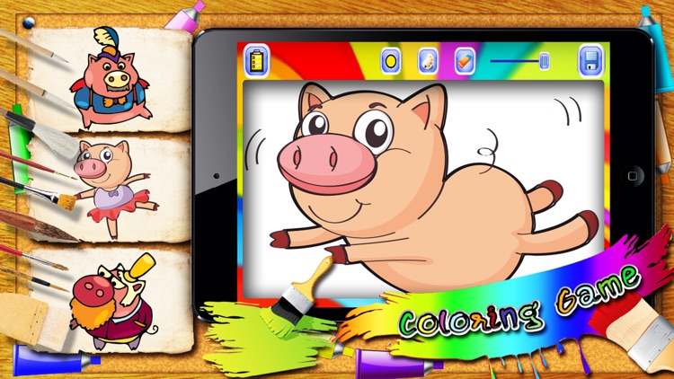 My Family Pigs Coloring Book for Little Kids by Thitiwat Tapingkae