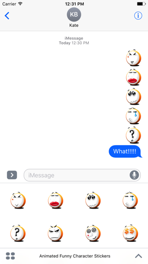 Animated Funny Character Stickers For iMessage(圖4)-速報App