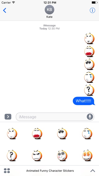 Animated Funny Character Stickers For iMessage screenshot-3