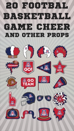 Arizona Wildcats Photo Booth Stickers(圖3)-速報App