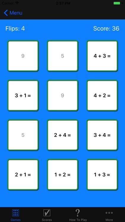 Math Addition Turn-Around Facts