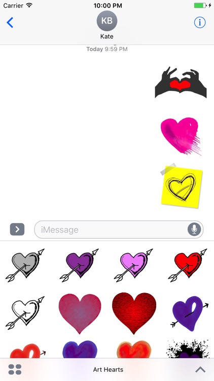 Artful Hearts: Artsy Heart Stickers