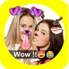 Faceu stickers - funny filters Dog face & Emoji