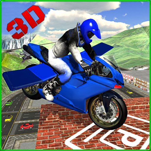 Flying Bike RoofTop Parking Simulator 3D Icon