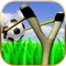 An addictive physics based soccer puzzle game
