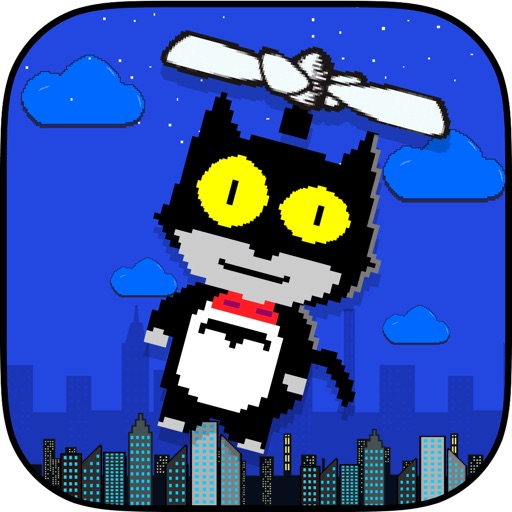 Gotham City Kitty Copter - Retro superhero action! iOS App