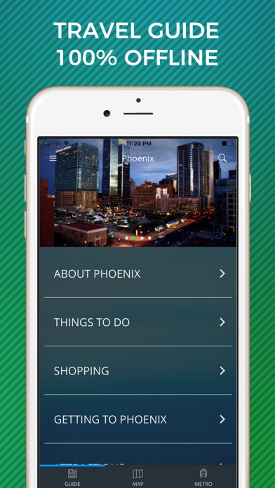 How to cancel & delete Phoenix Travel Guide with Offline Street Map from iphone & ipad 1