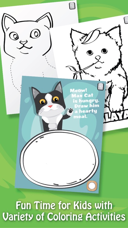 Paint & Play Cats, Coloring Book For Kids