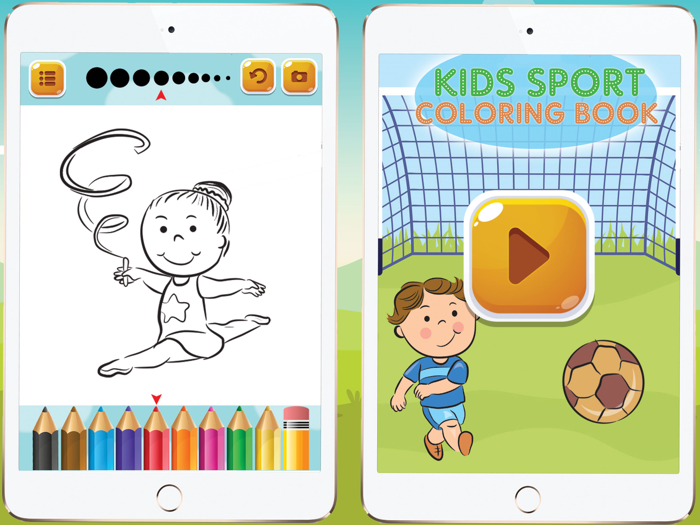 Kids Sport Coloring Book