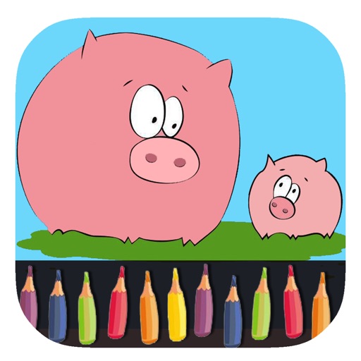 Kids Pig Coloring Book Game Version icon