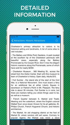 Charleston Travel Guide with Offline Street Map(圖4)-速報App
