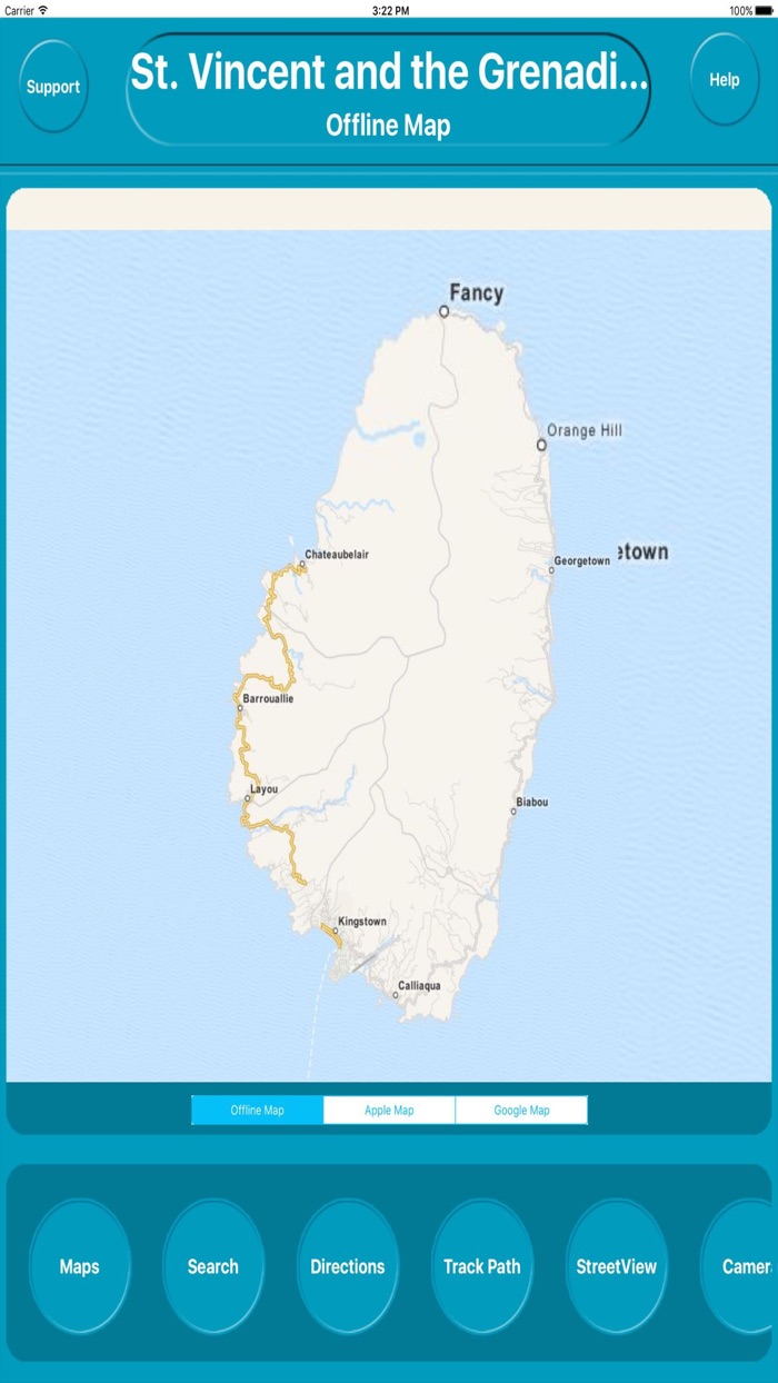 St. Vincent and the Grenadines Offline Maps
