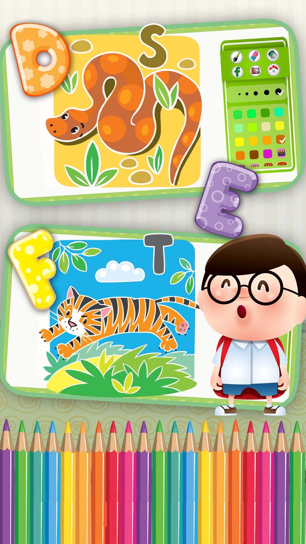 Abc 動物 塗り絵 ゲーム ため 幼児 子供 Free Download App For Iphone Steprimo Com