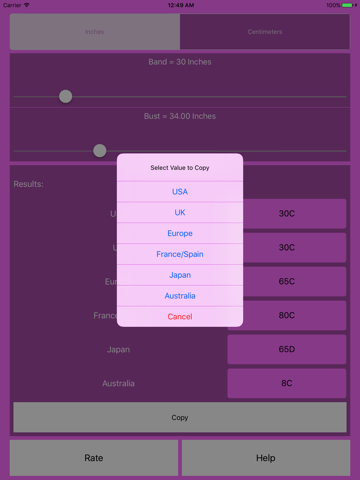 Bra Size Calculator - náhled
