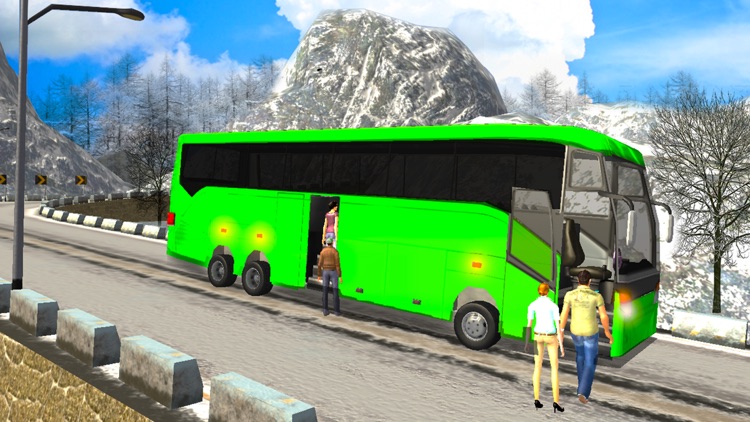 Snow Bus Hill Driving Real Offroad Simulator screenshot-3