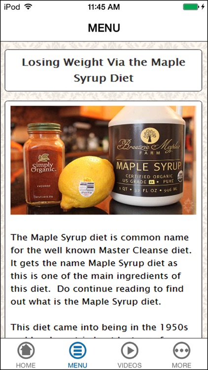 Easy Maple Syrup Diet & Plan for Weight Loss