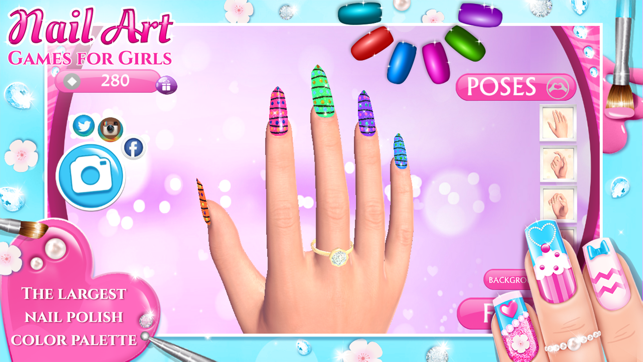 Jeux De Ongle Pour Fille Salon De Manucure Dans Lapp Store