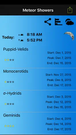 Game screenshot Meteor Shower Calendar mod apk