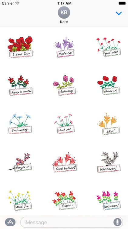 Language Of Flowers Sticker Packs