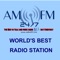 The App Description is "AMFM 24/7, the Best in Talk and Music 24/7