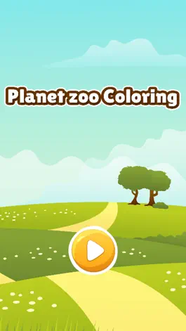 Game screenshot Planet of zoo animal coloring book games for kids mod apk