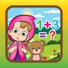 Mathematics game learning for masha and the bear