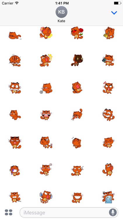 Animated Funny Tiger Stickers For iMessage