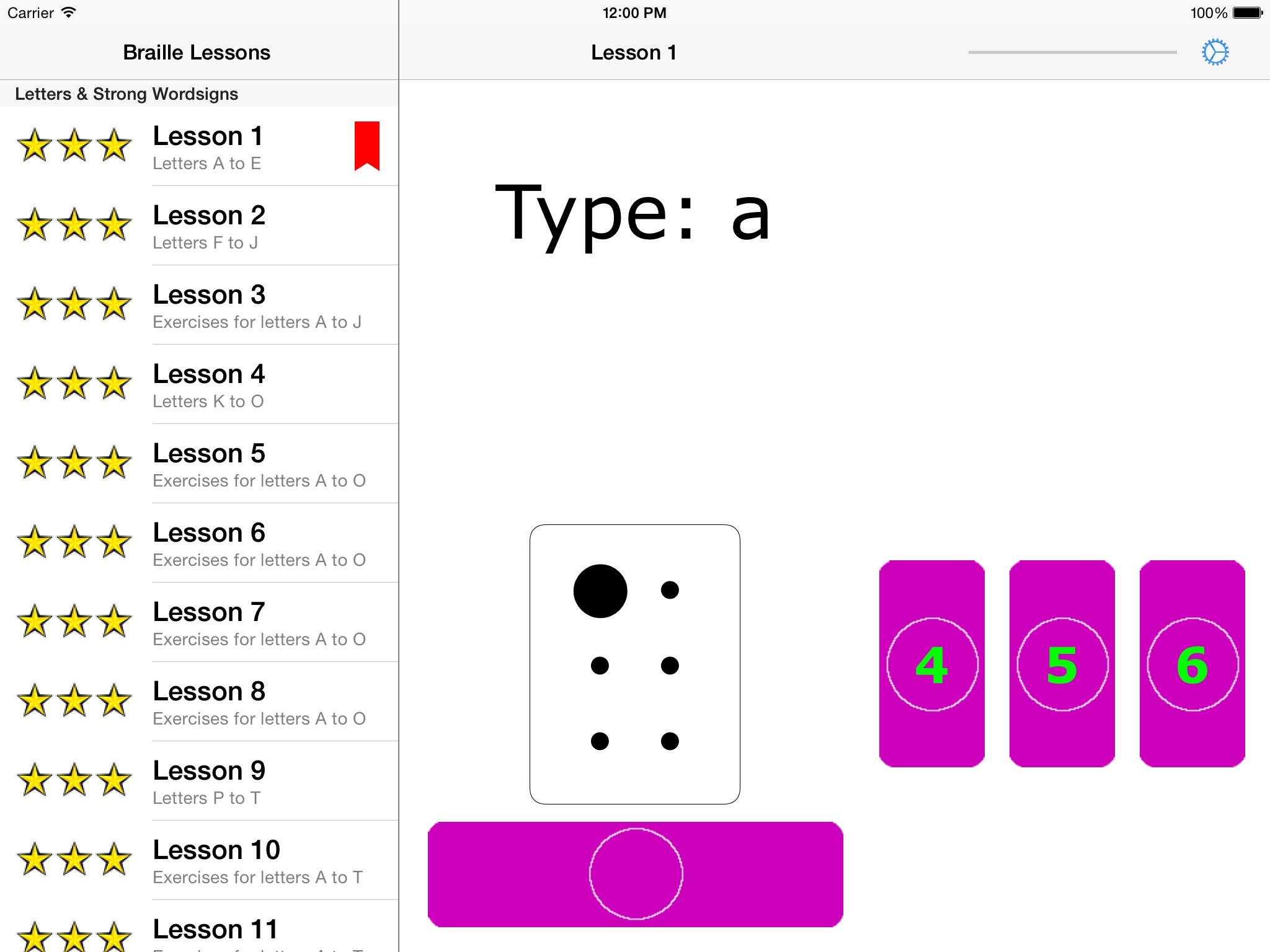 Braille Tutor screenshot 3