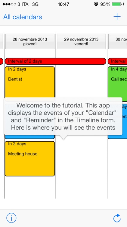 Calendar Timeline - All your events under control