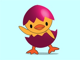 Bring your iPhone messages to life with animated stickers, including a dancing baby chick, dancing eggs, and cute bunnies with blinking eyes