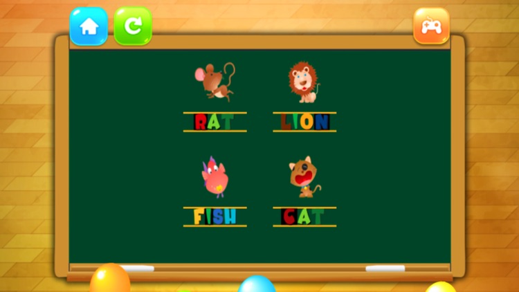 Puzzle 4 Letters Learn English Words for Kids