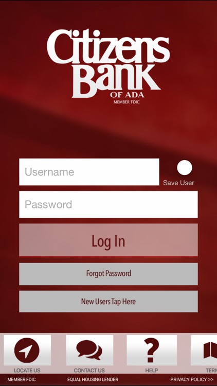 Citizens Bank of Ada for iPhone