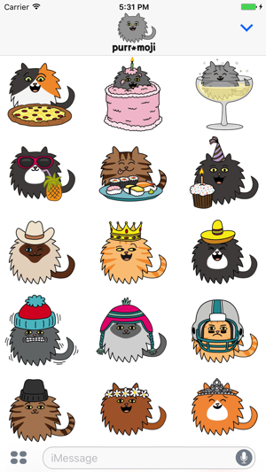 Purr-Moji Cat Stickers - Fun Pack(圖2)-速報App