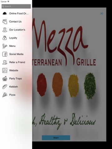 Mezza Mediterranean Grille. screenshot 2