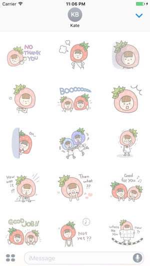 Mila The Strawberry Fairy English Stickers(圖2)-速報App