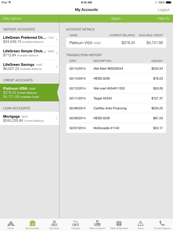 Regions Mobile for iPad
